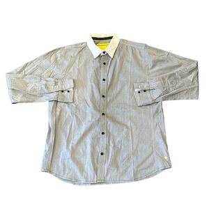 Descendant of Thieves by Dres Ladro Men's Long Sleeve Button Down Shirt Size L